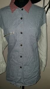 Elisabeth Triple Tone Classic Button-front Shirt